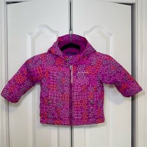 Columbia - Outdoor Casual Toddler Girls Kids' Purple and Pink Patterned Jacket